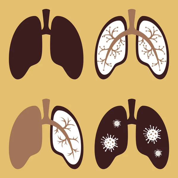 Icon Can Used Web Design Template Vector Image Respiratory Tract — Stock Vector