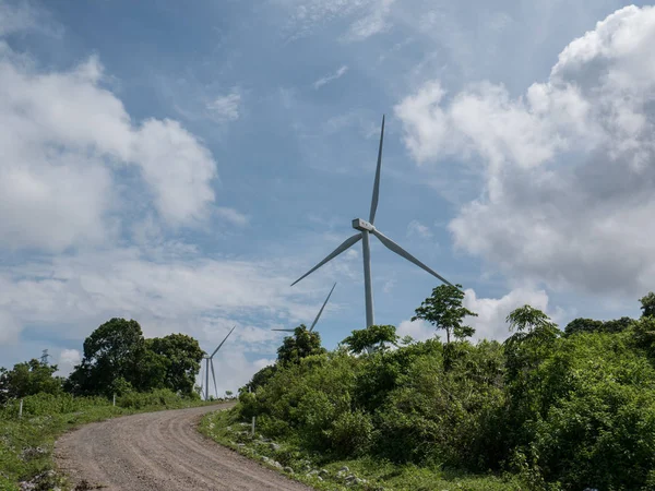 Sidenreng Rappang Indonesia January 2020 View Indonesian Wind Farm Green — Stock Photo, Image