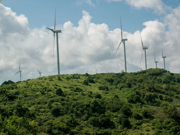 Sidenreng Rappang Indonesia January 2020 View Indonesian Wind Farm Green — Stock Photo, Image