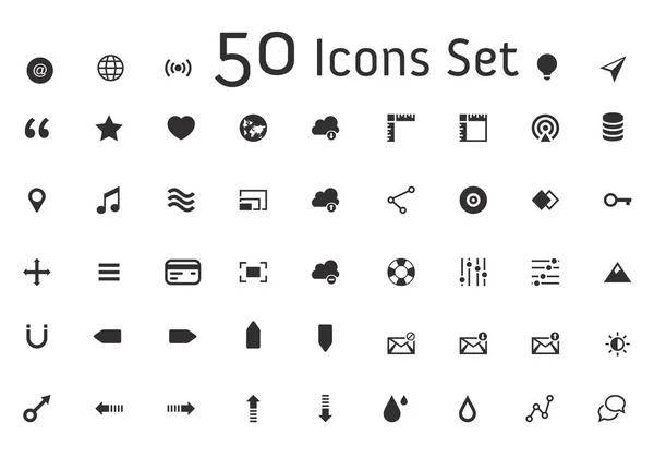 Sada 50 obchodu ikon — Stockový vektor
