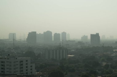 Şehir styline smok veya sis