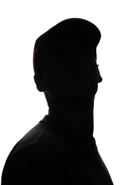 Retrato de un joven con gorra, vista frontal —  Fotos de Stock