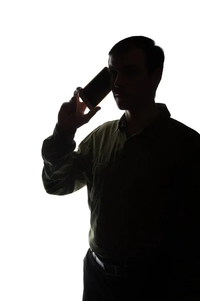 Portrait d'un jeune homme, vue de côté — Photo