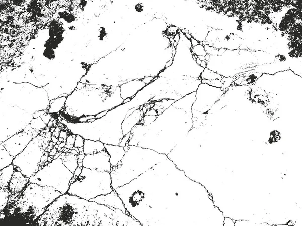 Nödställda overlay textur av damm metall, knäckt skalade betong — Stock vektor