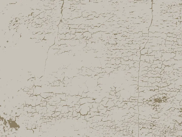 Tekstur overlay yang tertekan dari logam debu, beton yang retak - Stok Vektor
