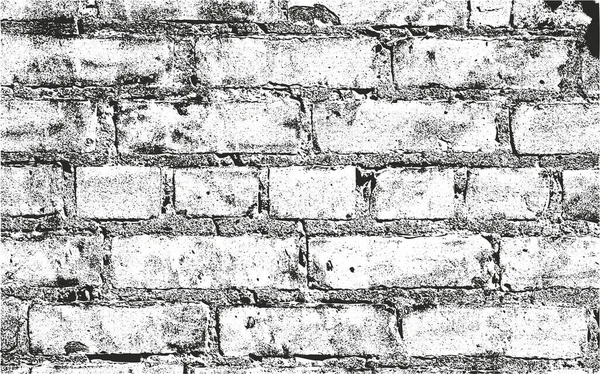 Textura de sobreposição angustiada de tijolos antigos — Vetor de Stock