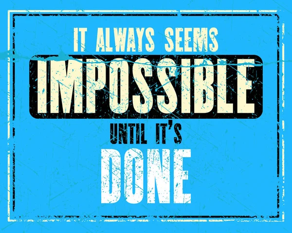 Motivationnel citation poster. Illustration vectorielle
