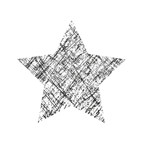 Star Grunge Label. Cadres rétro pour emblèmes. Timbre vintage vectoriel . — Image vectorielle