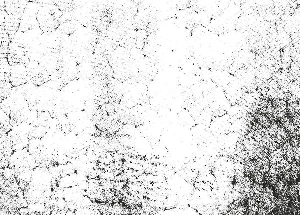 Texture de recouvrement perturbée du métal de poussière, béton écaillé fissuré — Image vectorielle
