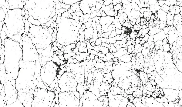 Накладываемая текстура из пылевого металла, треснувшего бетона — стоковый вектор