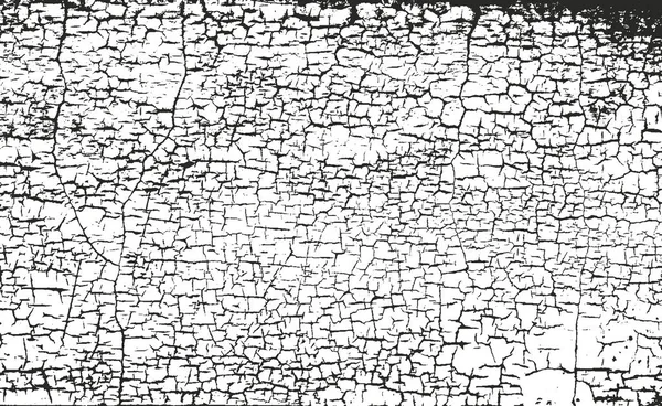 Verontruste overlay textuur van stof metaal, gebarsten gepelde beton — Stockvector