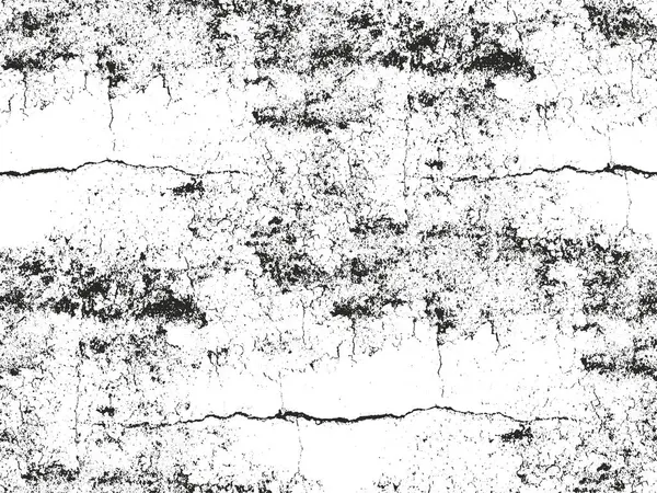 Texture de recouvrement perturbée du béton fissuré — Image vectorielle