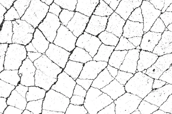 Çatlak betonun sıkıntılı örtülü dokusu — Stok Vektör