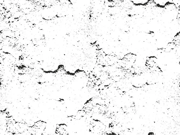 Distressed overlay texture of cracked concrete — Stock Vector