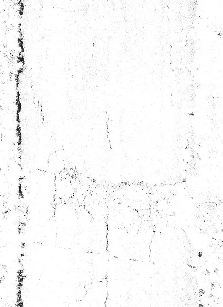 Distressed Overlay Textur von rissigem Beton — Stockvektor