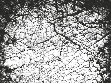 Çatlak betonun sıkıntılı örtülü dokusu