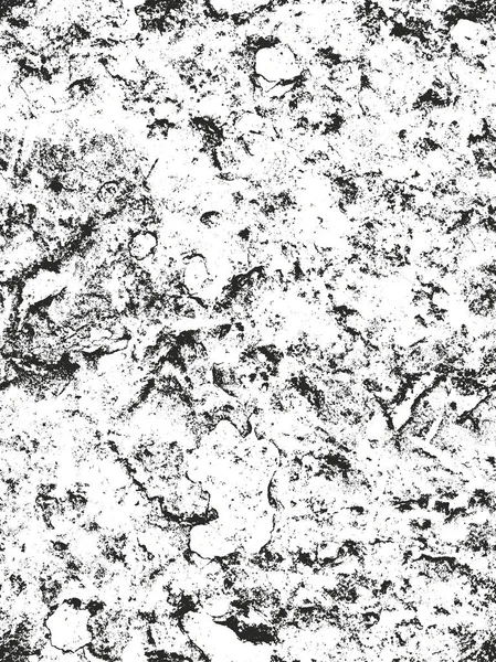 Distressed overlay texture of cracked concrete — Stock Vector