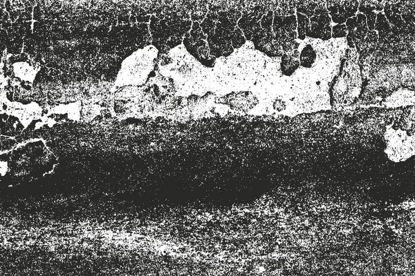 Texture de recouvrement perturbée du béton fissuré — Image vectorielle