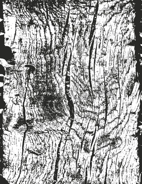 Texture en bois d'écorce de superposition perturbée — Image vectorielle