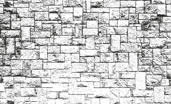 Distressed overlay texture of old brickwork — Stock Vector