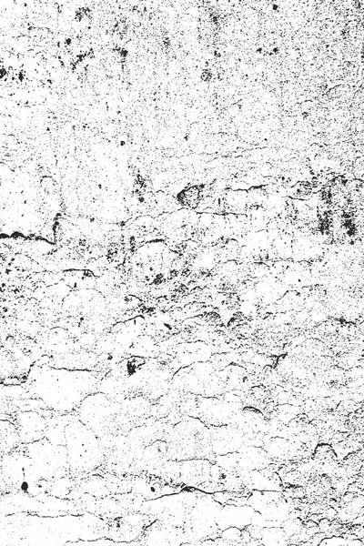 Texture de recouvrement perturbée du béton fissuré — Image vectorielle