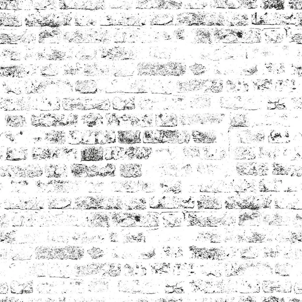 Distressed overlay texture of old brickwork — Stock Vector