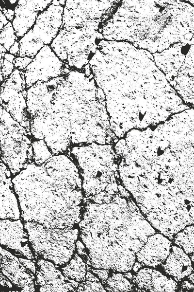 Niepokojąca powłoka tekstury pękniętego betonu — Wektor stockowy