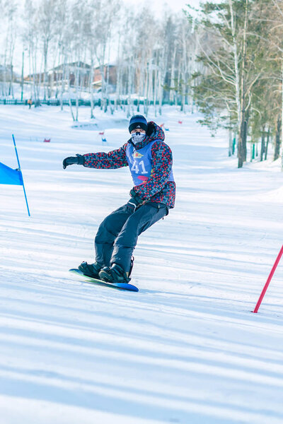 Иркутск, Россия - 12 февраля 2017 г.: Снежный кабан

