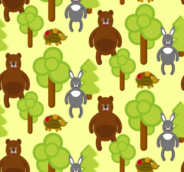 Desen vektör hayvanlar orman