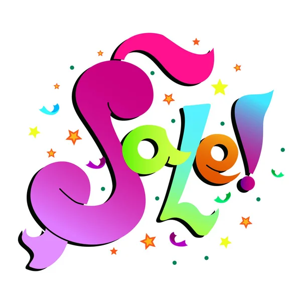 Satılık kelime parlak vektör