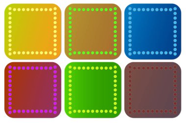 Bir desen ve pek çok çevrede şeklinde var altı farklı nesneleri.