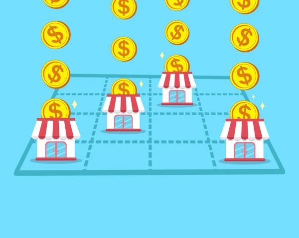 İş kavramı para saklamak franchise