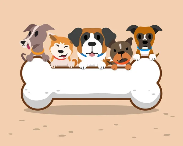 Köpekler büyük kemik işareti ile