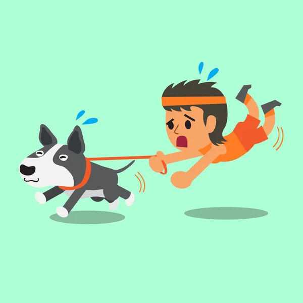 犬の引き女ストックベクター ロイヤリティフリー犬の引き女イラスト Depositphotos