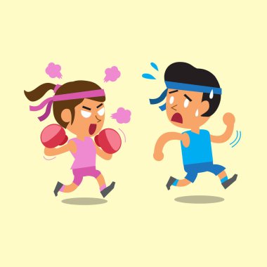 Spor ve spor adam çizgi film