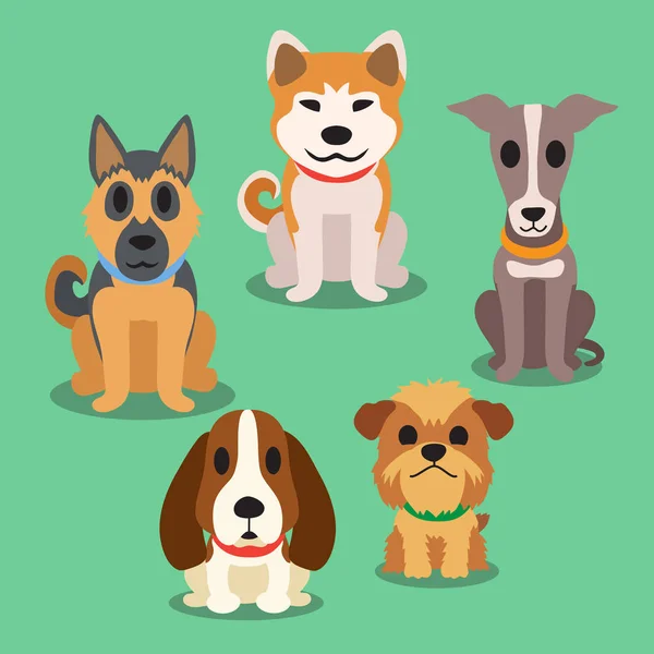 Vettore cani dei cartoni animati — Vettoriale Stock