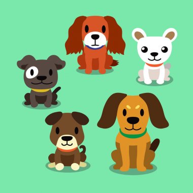 Vektör çizgi film köpekler