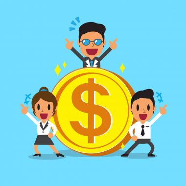 İş kavramı iş takım büyük para ile