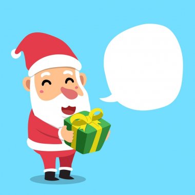 Konuşma balonlu çizgi film Noel Baba