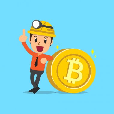 Cryptocurrency kavramı işadamı ile büyük para