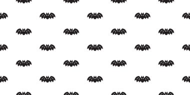 Tasarım için vektör cadılar bayramı yarasa kusursuz desen arkaplan çizgi film biçimi.