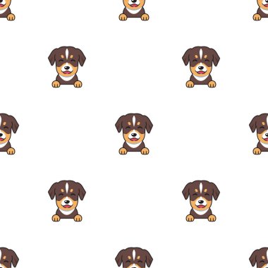 Çizgi film karakteri köpek tasarım için kusursuz desen arkaplanı.