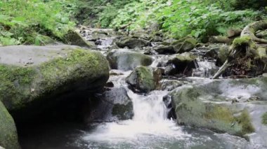 küçük dağ küçük nehir derhal taşlar üzerinde çalışır