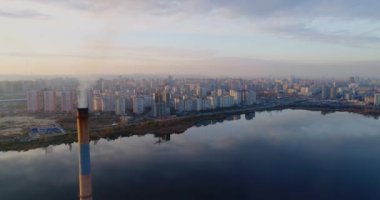 Poznyaki hava görünümünü. Darnitskiy district, Kiev Ukrayna.