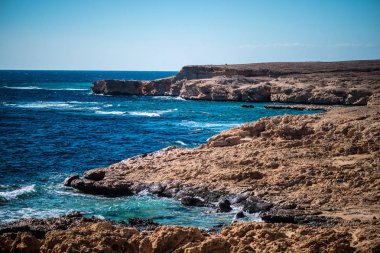 Kayalık sahil ve Kızıldeniz Ras Muhammed Milli Park