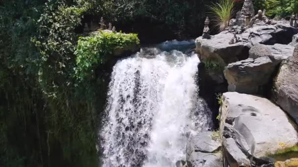 Waterfall in Bali Indonesia. — Stock Video