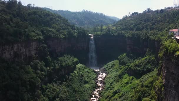 Veduta aerea della cascata El Salto de Tequendama in Colombia — Video Stock