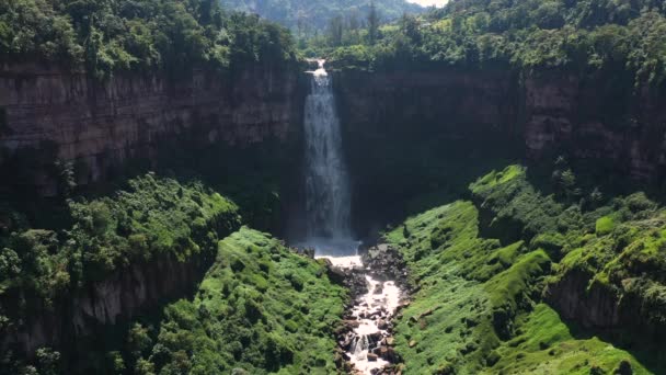 Bogota Kolombiya 'da büyük Tequendama şelaleleri — Stok video