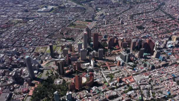 Bogota Skyline stadsgezicht hoofdstad stad van Colombia zuidamerika — Stockvideo
