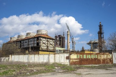 Kimyasal Tesis Bölgesi 'nin manzarası. Zaman Uygulaması.